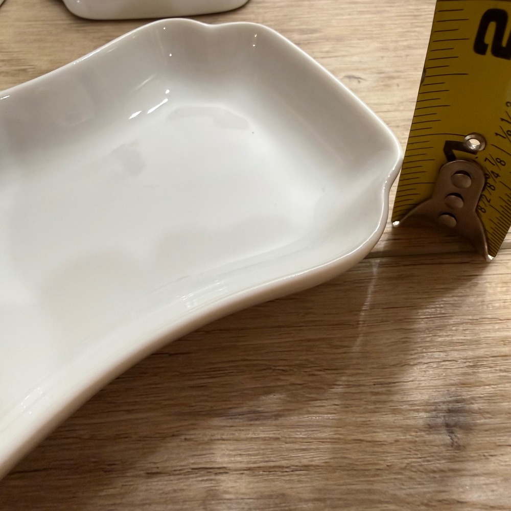 Pillivuyt Culinaire White Appetizer Dessert Sauce Plates 5 Jacques Discontinued - Picture 7 of 7